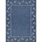 Laddha Home Designs 7.5' x 9.5' Navy and Beige Nautical Anchor Rectangular Outdoor Area Throw Rug